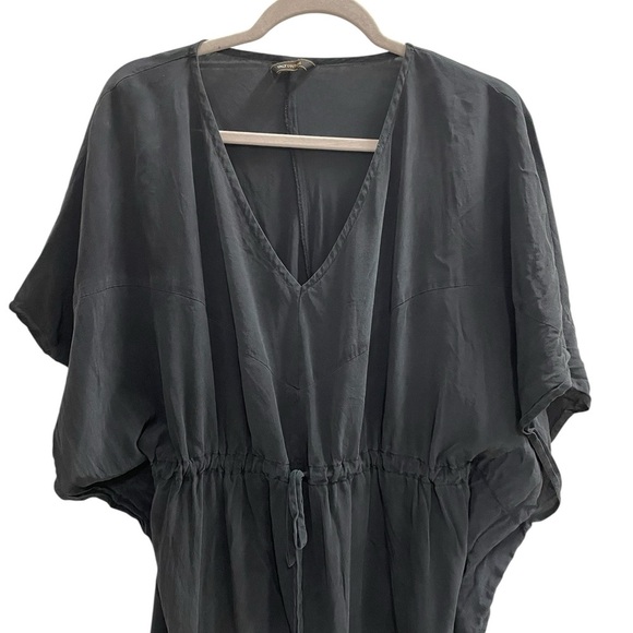 YALY COUTURE Elegant Silk Black Maxi Dress - Picture 2 of 7